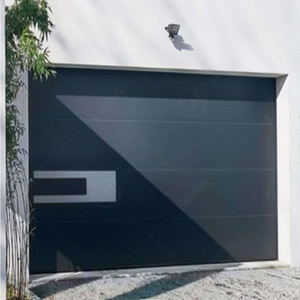 <span class=keywords><strong>Porte</strong></span> de <span class=keywords><strong>garage</strong></span> moderne à panneaux horizontaux en aluminium, double, automatique, de luxe, à encastrer - Product Image 6