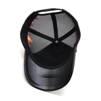 Casquette de baseball en cuir à 5 panneaux avec visière incurvée, broderie 3D personnalisée, haute qualité, prix bas, faible MOQ