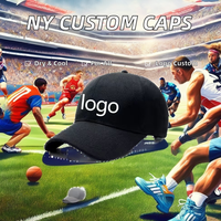 Casquettes de baseball personnalisées de style américain en gros, en tissu respirant avec impression en relief et logo en caoutchouc brodé pour usage professionnel