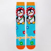 Chaussettes tubulaires de dessin animé WZ179 pour filles, enfants, chaussettes en tricot mignonnes, chaussettes hautes, chaussettes longues, vente en gros