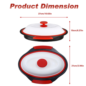 Multifunctional Microwave Oven-Compatible Miniature Nonstick <strong>Pan</strong> with Lid for Crispy <strong>Grilling</strong> &amp; <strong>Frying</strong> Recipes - Product Image 3