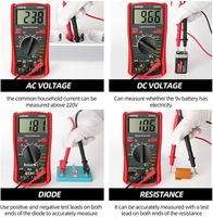 Multimètre numérique DM850 1999 points, testeur professionnel automatique de tension AC/DC, mesure de courant et de résistance, alimenté par batterie