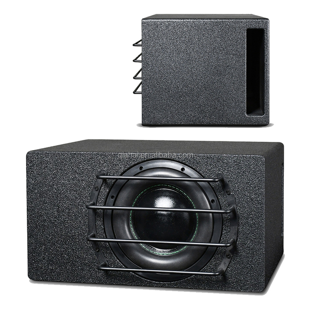 LE508 Strong 8 Inch Car Subwoofer with Plywood Enclosure 1000W RMS Dual 4 Ohm CE Certified 40-500Hz Frequency Response