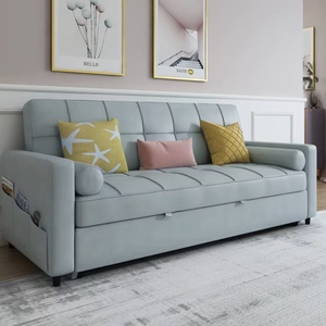 Característica de esquina de sofá cama de cuero genuino para sala de estar muebles de interior para el hogar para apartamento Lazy Living - Product Image 2