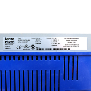 ตัวแปลงความถี่เฟสเดียวรุ่นใหม่ ESV751N04TXB-CCXX1B42 สำหรับการใช้งานมอเตอร์ หมายเลขชิ้นส่วน 13443767 ESV751N04TXB-CCXX1B4 - Product Image 5