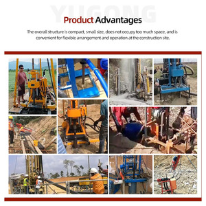 Trivella idraulica cingolata per pozzi d'acqua da 200m, 350m, 500m, 1000m di profondità, la più venduta, con sistema di perforazione pneumatico a carotaggio - Product Image 4