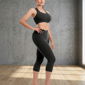 Ensemble de yoga pour femmes : Leggings et haut de sport 2 pièces en polyester respirant, taille haute, pour la gym et l'entraînement - Product Image 4