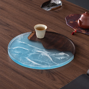 Wooden Dry Brewing Tray Square Durable Household Kung Fu <b>Tea</b> <b>Set</b> Accessory - Product Image 4