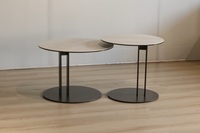 Table basse moderne en verre trempé, très populaire, épaisseur 6+6MM, pour salon, ensemble de table à manger décorative avec structure métallique