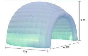 Cúpula de aire inflable Techo Tienda superior LED Tienda de campaña Cabina DE FOTOS Decoración inflable Club nocturno al aire libre Tienda de fiesta Aire - Product Image 5