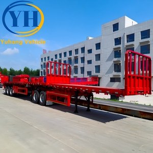 Nuestro Remolque de Plataforma Plana de 48 Pies con Panel Frontal al Precio Más Bajo en Venta |   Fabricante de <span class=keywords><strong>Remolques</strong></span> de Plataforma de 3 y 4 Ejes - Product Image 5