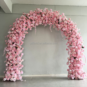 Rosas Artificiales <span class=keywords><strong>de</strong></span> Seda Sintética FLR E053, Arco Curvo para Decoración <span class=keywords><strong>de</strong></span> Bodas, Camino <span class=keywords><strong>de</strong></span> Flores Artificiales para Eventos y Fiestas - Product Image 5