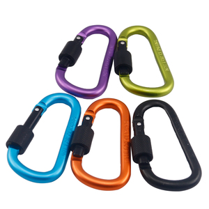 Wholesale Custom High Quality Aluminum Lock QQ <strong>Hook</strong> D Type Ring Lock Clip Lock - Product Image 2