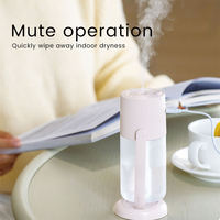 IMYCOO Vente en gros d'humidificateurs d'air portables à ultrasons LED pour voiture, mini humidificateur USB, logo personnalisé, lumière nocturne colorée, humidificateur d'air personnel pour la chambre