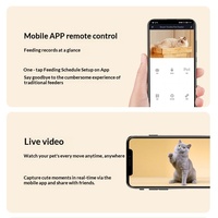 Distributeur automatique intelligent pour animaux de compagnie certifié CE FCC RoHS avec caméra WiFi, prises US UK EU, détachable, pour chiens et chats - Fabricant