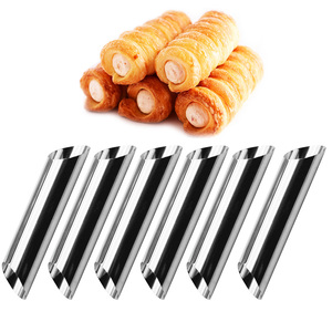 Herramientas para pasteles de acero inoxidable de grado alimenticio, molde para hornear pasteles, molde de cuerno de crema, tubos de Cannoli, conchas, formas de Cannoli Baki - Product Image 1