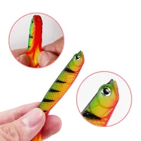 Matériel de pêche, appât en silicone souple 3D de 12 cm, 6 g, pêche d'hiver, ISCAS Artificiais pour poissons d'eau douce, saumon