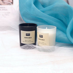 Velas Aromáticas de Cera de Soja Ecológicas de Marca Privada al por Mayor, Frascos de Cristal de Lujo Premium, sin Llama, para Bodas, Pascua y Festividades - Product Image 1