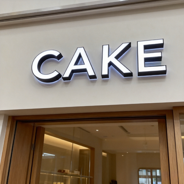 Factory  Storefront Outdoor Signage LED Lighted 3D Channel Logo Sign Face Bright Display Custom Wall Mounted Front Metal Letters