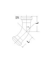 Adaptateur coudé en verre borosilicaté durable pour un transfert chimique en douceur dans un système de verrerie de laboratoire personnalisé