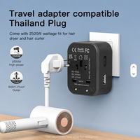 Adaptateur universel 3-en-1 Prise de voyage USB Type C PD 20W/35W Charge rapide Certifié CE RoHS FCC UKCA