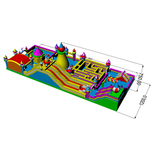<span class=keywords><strong>Parc</strong></span> <span class=keywords><strong>d</strong></span>'attractions gonflable type château <span class=keywords><strong>pour</strong></span> enfants, toboggan gonflable avec parcours <span class=keywords><strong>d</strong></span>'obstacles et labyrinthe gonflable - Product Image 3