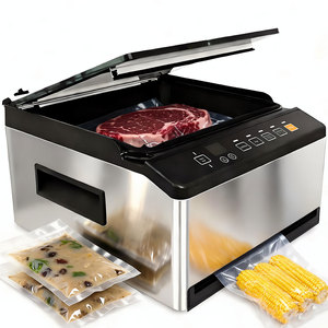 Sigillatrice Sottovuoto a Doppia Camera 2 in 1 -98kPa per Alimenti Liquidi, Confezionamento Sottovuoto di Zuppe e Carni per Cottura Sous Vide, Sigillatrice Sottovuoto <span class=keywords><strong>Portatile</strong></span> OEM - Product Image 1