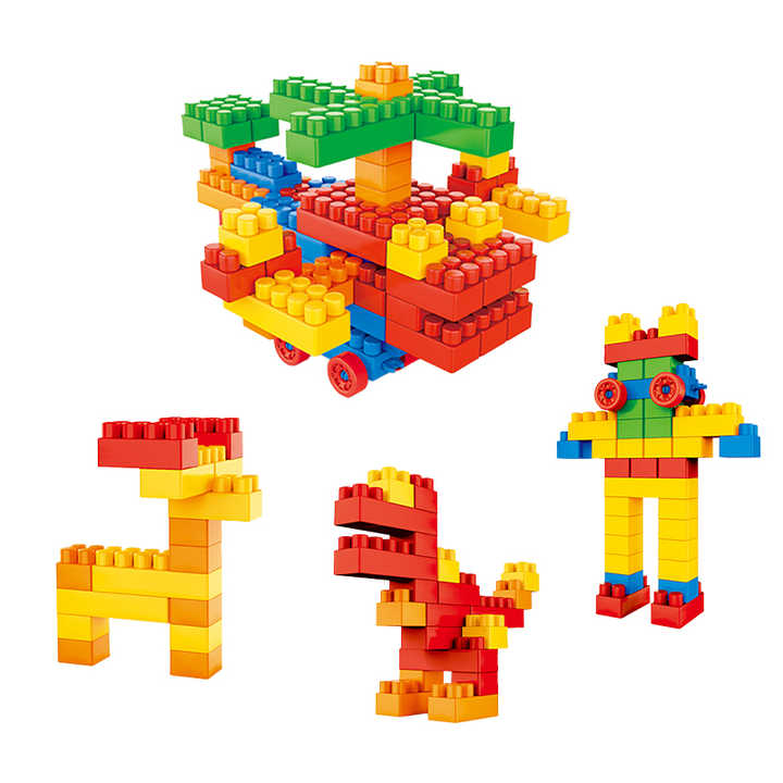 168pcs Large Toy Plastic Building Blocks Sets Diy Educational Toys for ...