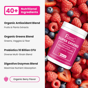 Fabricant de poudre de super-aliments verts en marque blanche – Mélange de blé vert, enzymes digestives, stimulant de la digestion, probiotiques pour adultes - Product Image 3