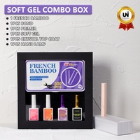 Kit de colle pour ongles en gel à presser, faible MOQ, marque privée, super adhésif, combo de vernis gel UV pour capsules d'ongles, vernis gel souple non toxique sans trempage