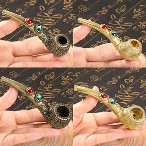Pipas <span class=keywords><strong>de</strong></span> latón, juegos <span class=keywords><strong>de</strong></span> fumar, juego antiguo, colección <span class=keywords><strong>de</strong></span> artesanías antiguas <span class=keywords><strong>de</strong></span> metal - Product Image 5