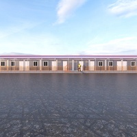 Maisons préfabriquées en panneaux sandwich EPS anti-sismiques, conteneurs préfabriqués modernes à faible coût, chambres d'école en kit