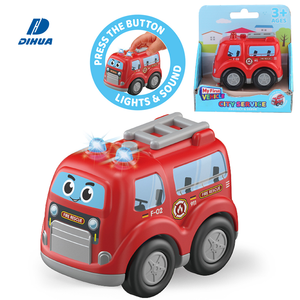 Ma première voiture miniature à pousser et à faire rouler avec lumières et sons pour bébés, jouet véhicule de secours avec sirène - Product Image 1