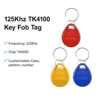 TK4100 125kHz RFID ID Tag ABS Matériel Personnalisable RFID Key Fobs Tag Key pour Système de Contrôle d'Accès et Présence