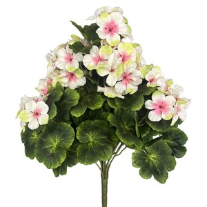 Fleurs artificielles de géranium en gros, résistantes aux UV pour l'extérieur, plantes de jardin, décorations d'intérieur - Product Image 6