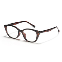 Montures en acétate CX TR90, style européen et américain, lunettes de vue œil-de-chat à verres transparents