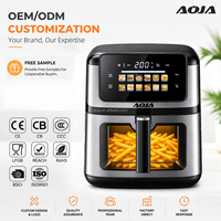 Friteuse à air numérique 10L 2200W avec double système de chauffage, fenêtre visible, 12 programmes prédéfinis, grande capacité – Offre Spéciale