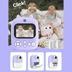 P2 Kinder Sofort druck kamera Cartoon Thermal Inkless Print Kamera HD Dual Digital kamera Handy Computer Übertragung - Product Image 6