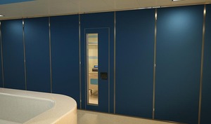 Parois mobiles pliables modernes pour écoles, cloisons démontables, cloisons acoustiques amovibles, porte, cadre <span class=keywords><strong>en</strong></span> aluminium réglable - Product Image 6