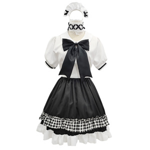 Japanese Style Lolita Maid Outfit Women's Cosplay Costume Dress Set Spring 2025 Anime Role Playing Uniform - Product Image 2