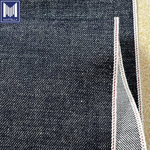 Tela vaquera japonesa selvedge personalizada al por mayor de 15 oz, 100% algodón, sin lavar, teñida en bruto, con patrón original para jeans - Product Image 2