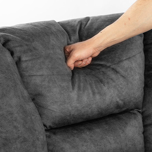 เก้าอี้หนังสังเคราะห์ทำจากไม้นวดปรับเอนได้ปรับนอนได้สำหรับผู้สูงอายุปรับเอนได้โครงโลหะทันสมัย DB Power - Product Image 4