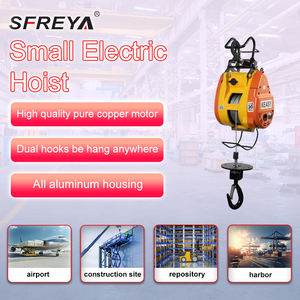 SFREYA S3076 kerekan listrik kecil 30m 160-500kg kualitas tinggi portabel kendali jarak jauh katrol listrik dengan kontrol pegangan - Product Image 3