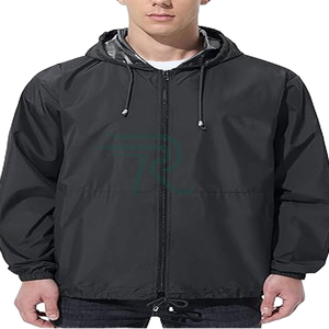 Factory High Quality Casual Winter <b>Waterproof</b> Lightweight Zipper <b>Packable</b> Windproof Breathable Rain Coat <b>Jacket</b> for Mountain - Product Image 1