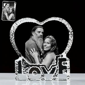 प्यार के लिए क्रिस्टल कस्टम फोटो 3 डी क्रिस्टल फ्रेम प्यार के लिए क्रिस्टल फ्रेम - Product Image 3