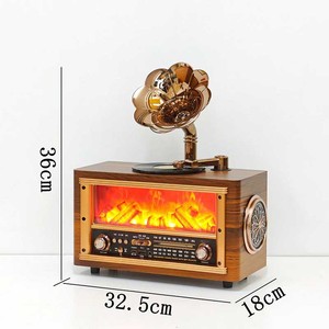 <span class=keywords><strong>Radio</strong></span> retro clásico con lámpara de llama, receptor multibanda, reproductor de música, <span class=keywords><strong>radio</strong></span> inalámbrica para exteriores - Product Image 2