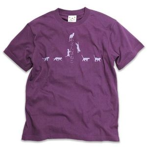 Camiseta de manga corta para hombre y mujer con estampado de gato Murasaki Purple Scorpion - Product Image 1