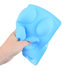 Moules à gâteau en silicone en forme d'œuf de Pâques à 8 cavités avec logo personnalisé, fournitures de cuisson bon marché, plateaux pour chocolats et bonbons - Product Image 5