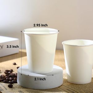 Ligne de production de gobelets en papier simple paroi personnalisés à prix d'usine abordable, 7-9 oz, pour thé et boissons chaudes - Product Image 4