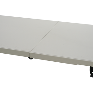 Table de plage pliante compacte en plastique blanc léger de 5 pieds pour pique-nique, barres de sable, salle à manger au bord de la piscine - Product Image 3